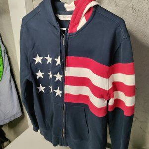 Tommy Hilfiger American Flag Full Zip Jacket Men's Size M